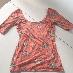 Medium Floral Kirra Brand Quarter Sleeve Top